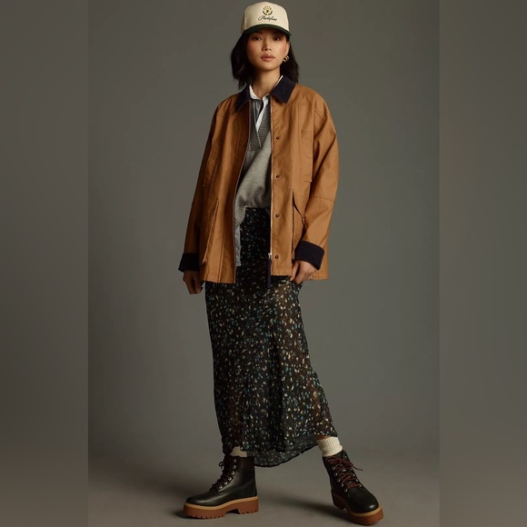 NWT - The Heritage Waxed Barn Jacket by Pilcro - Picture 3 of 6